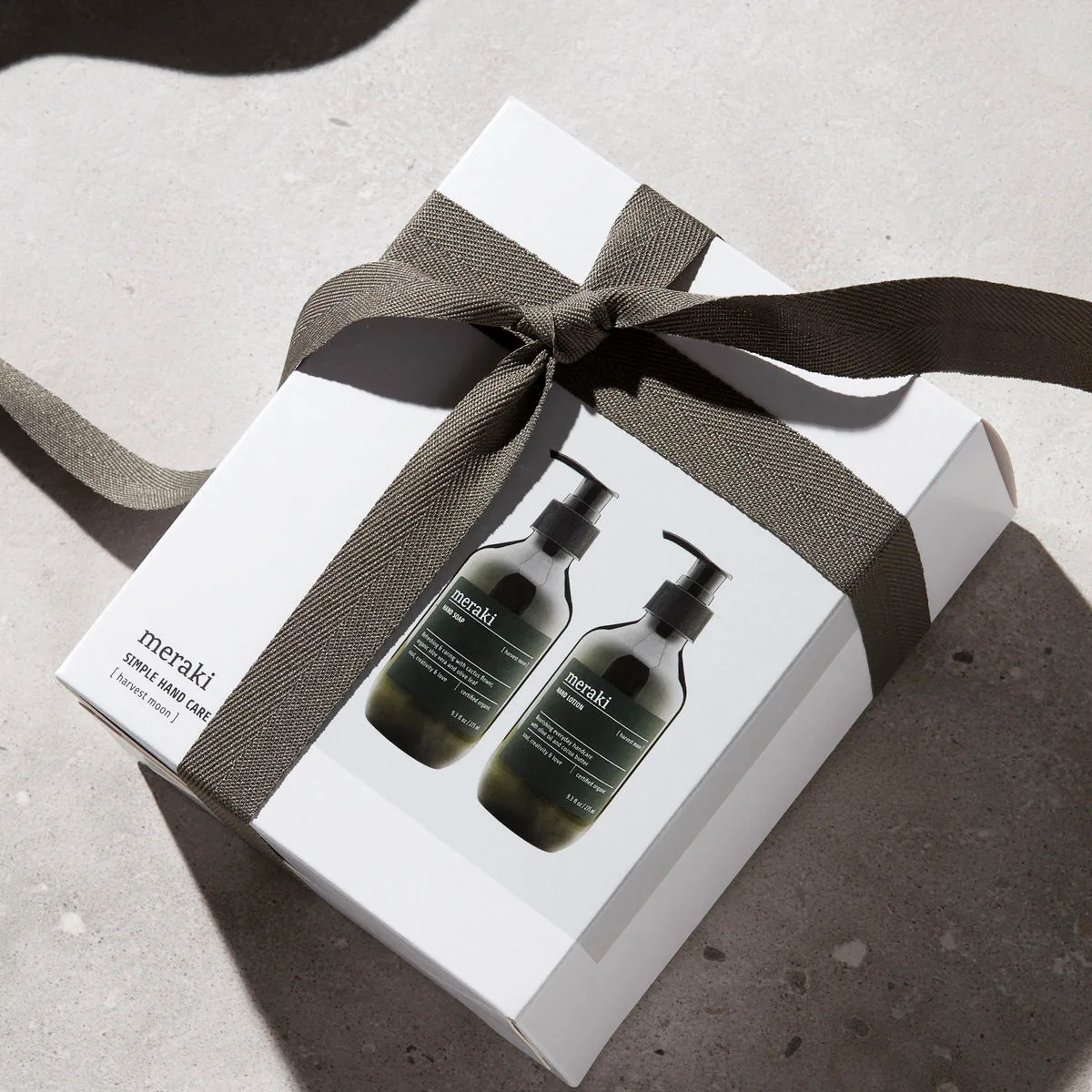 Meraki Geschenkset, Handseife und Handlotion, Harvest moon Meraki