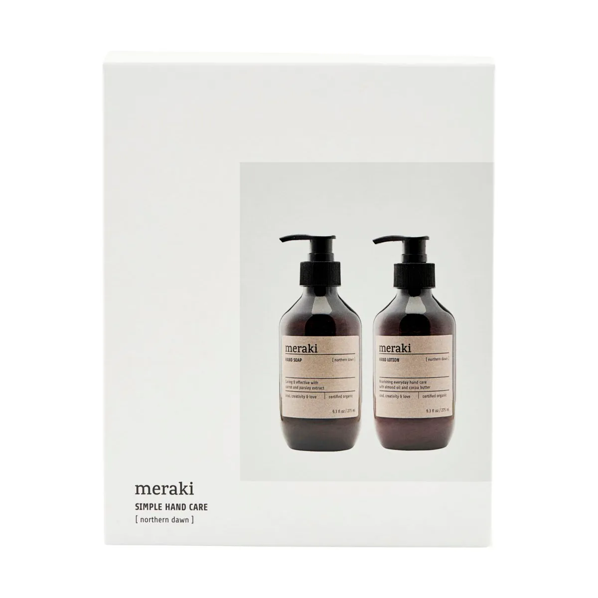 Meraki Meraki Geschenkset, Handseife und Handlotion Northern dawn