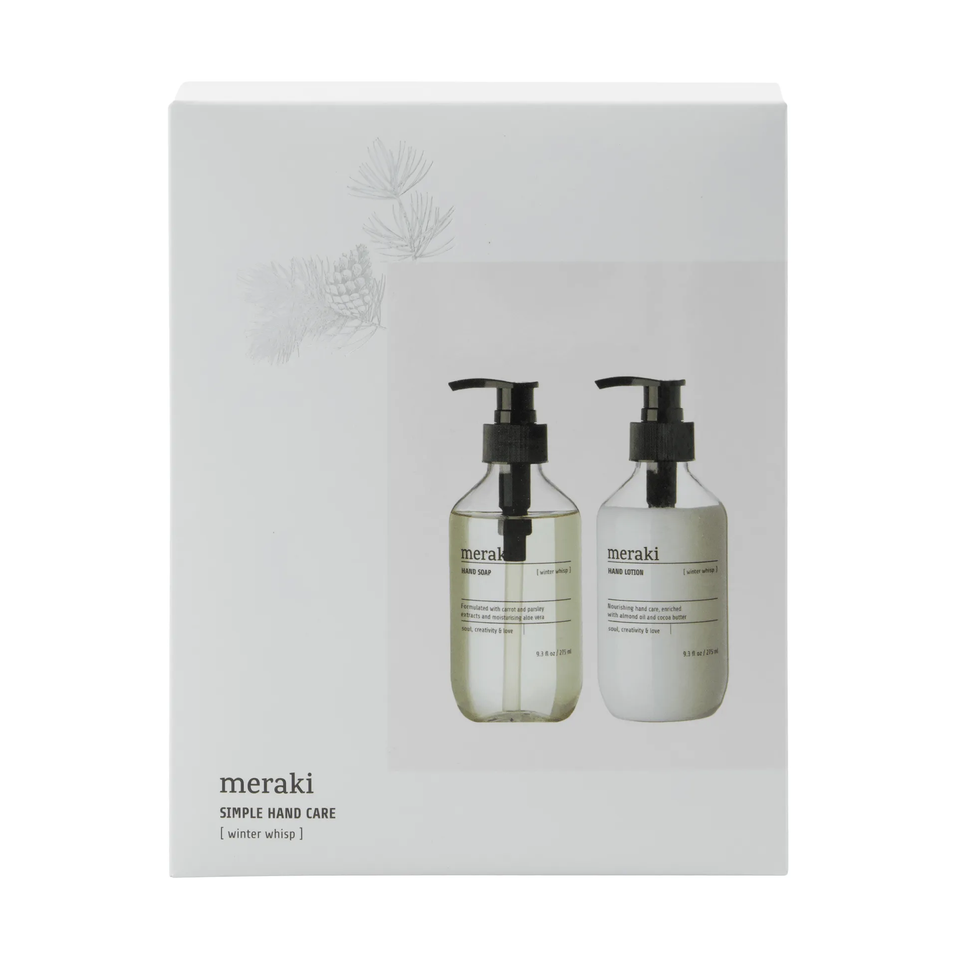 Meraki Geschenkset, Handseife und Handlotion, Winter whisp Meraki