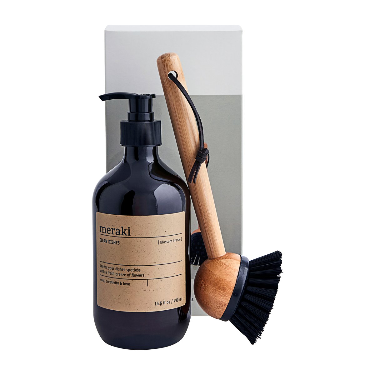 Meraki Meraki Geschenkset Spülmittel und Spülbürste Blossom breeze