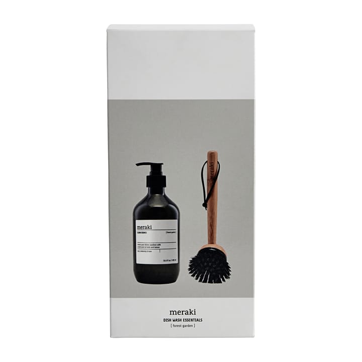 Meraki Geschenkset Spülmittel und Spülbürste, Forest garden Meraki