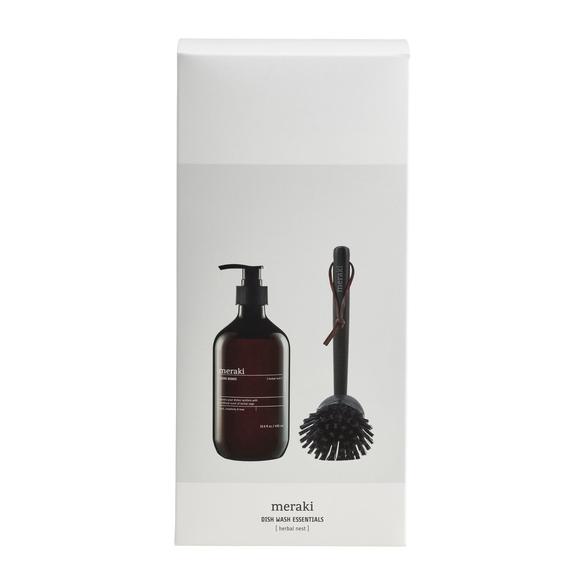 Meraki Meraki Geschenkset Spülmittel und Spülbürste Herbal nest