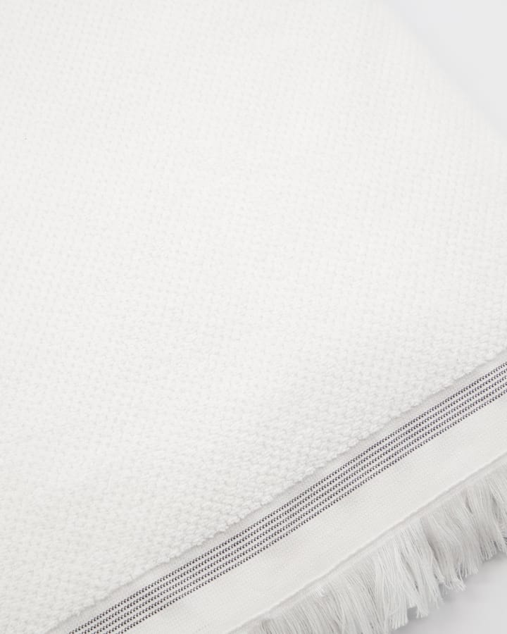 Meraki Handtuch weiß mit grauen Linien, 100 x 180cm Meraki