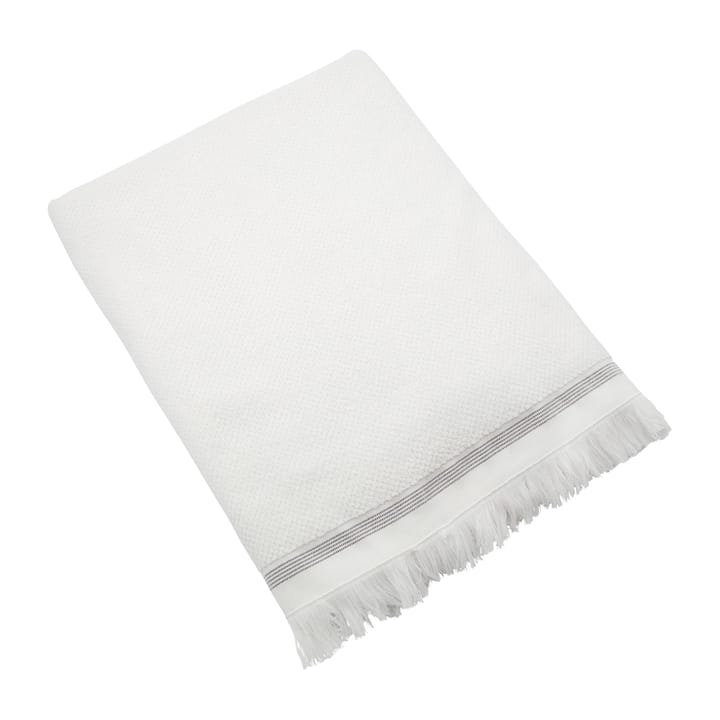 Meraki Handtuch weiß mit grauen Linien, 100 x 180cm Meraki