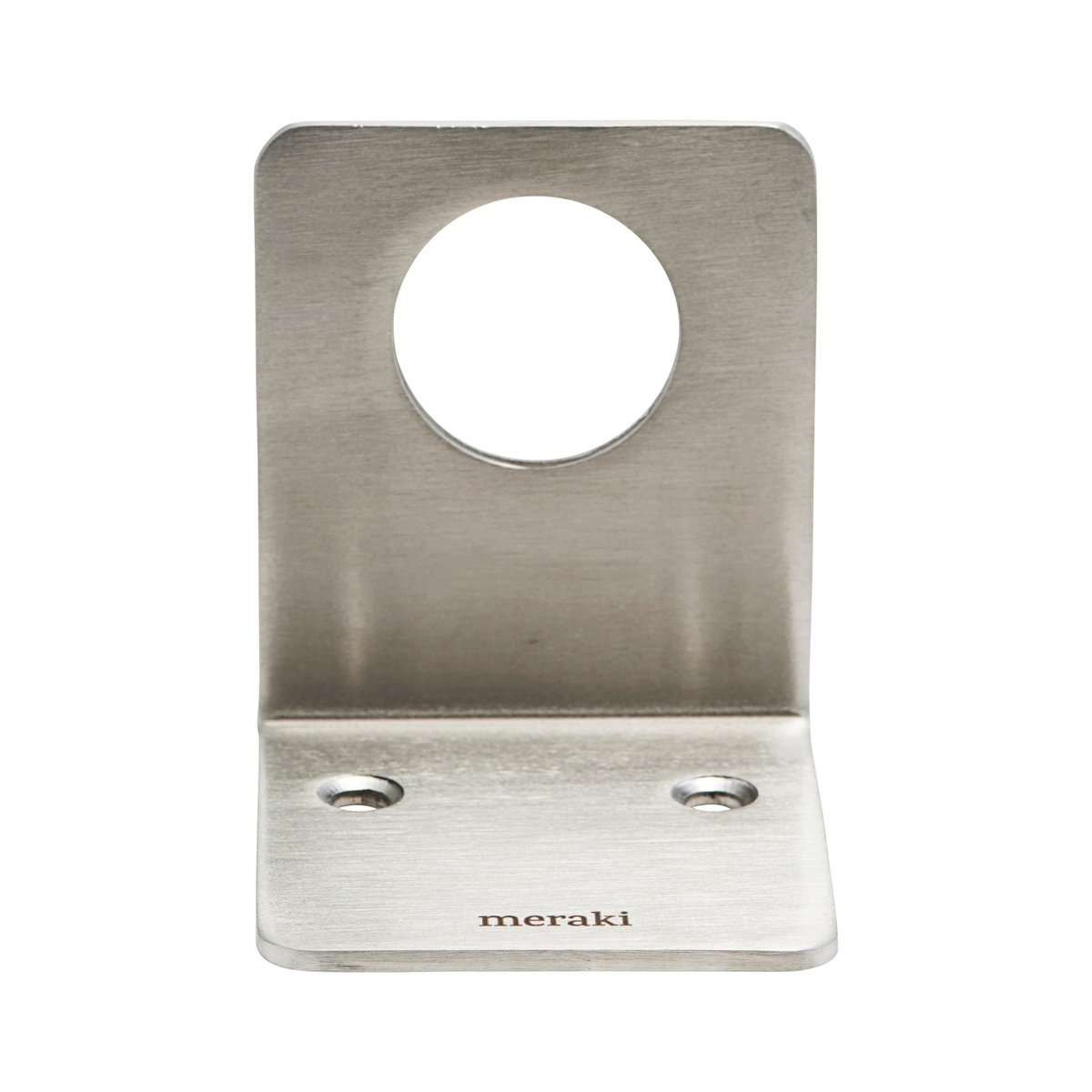 Meraki Seifenhalter Gebürstetes Silber | Skandinavisches Design | Seifenspender & Seifenschalen | Silberfarben