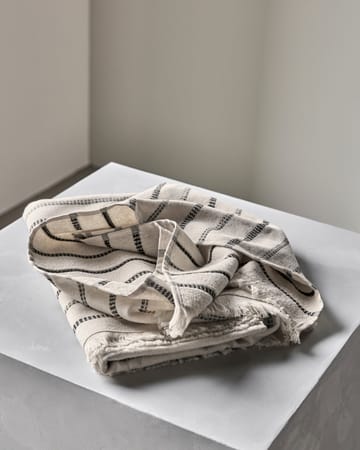 True Badetuch - Off-White-schwarz, 70×140 cm - Meraki