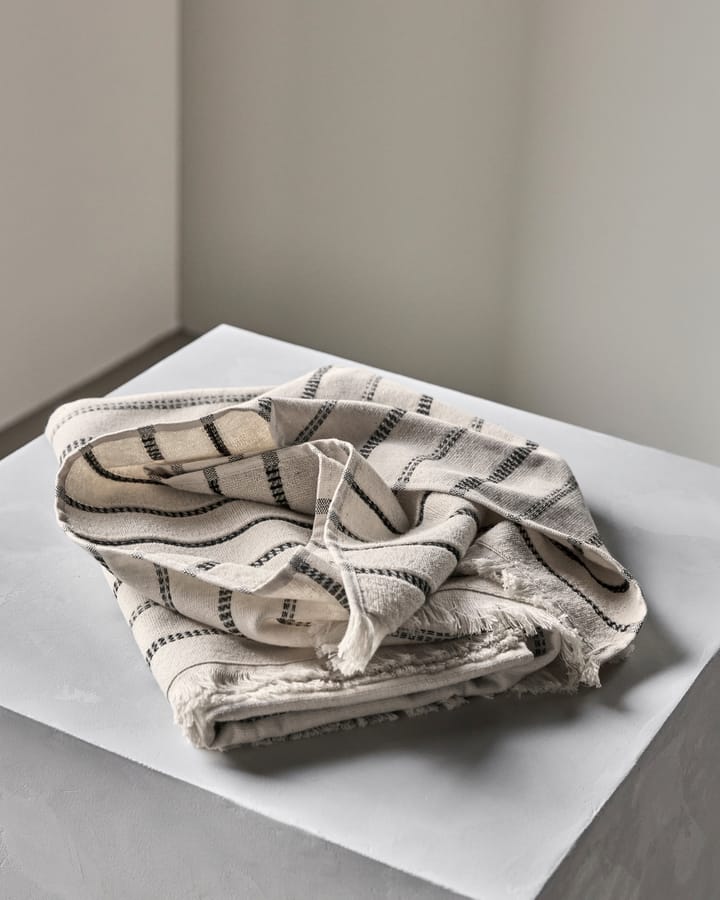 True Badetuch, Off-White-schwarz, 70×140 cm Meraki