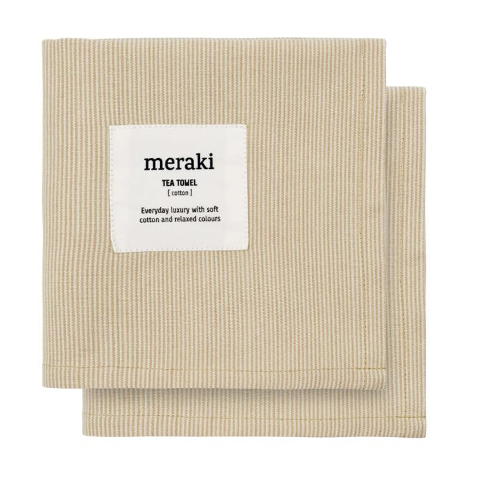 Verum Geschirrtuch 55 x 75cm 2er Pack, Off white-safari Meraki