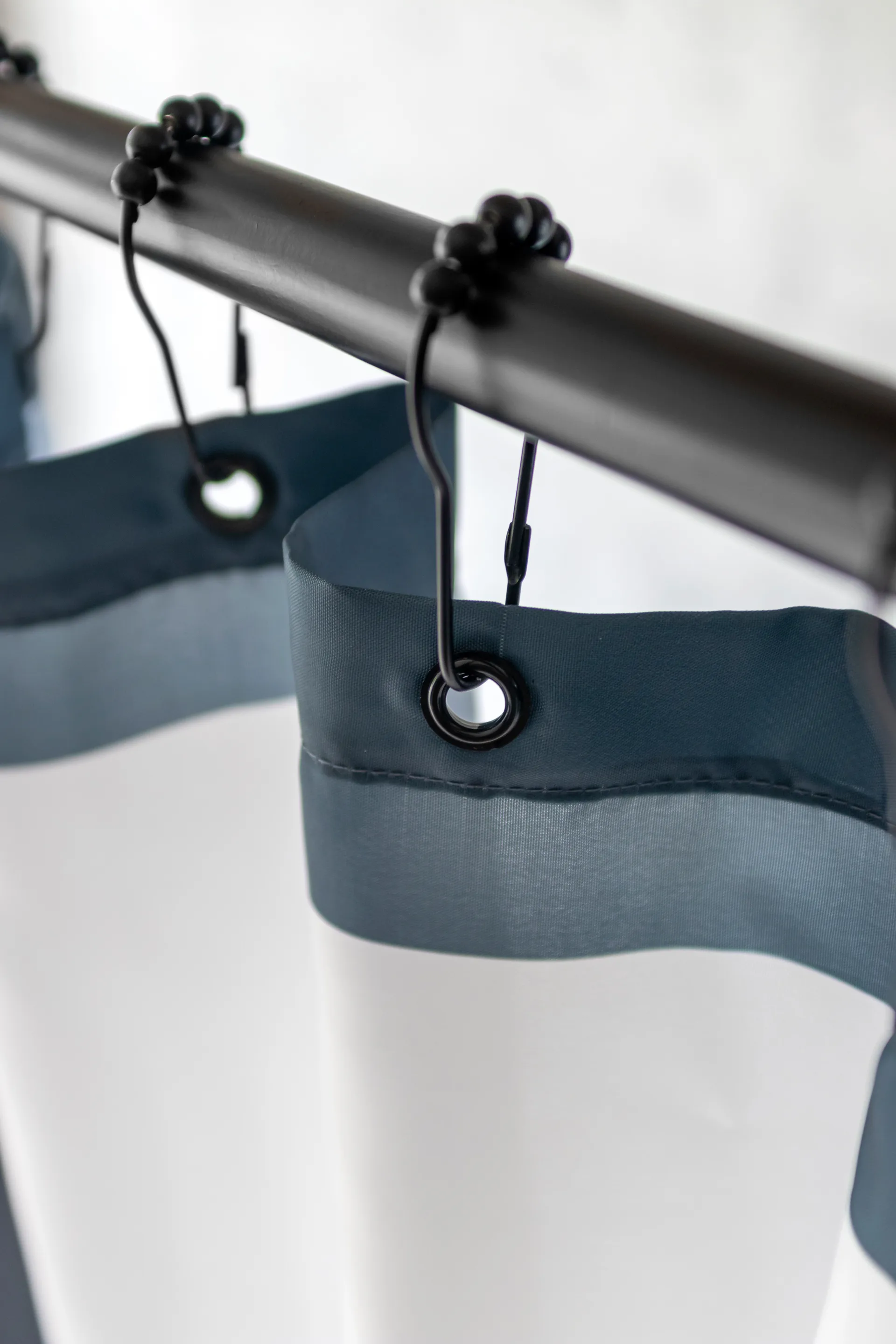 Aqua Haken für Duschvorhang 10er Pack, Schwarz Mette Ditmer