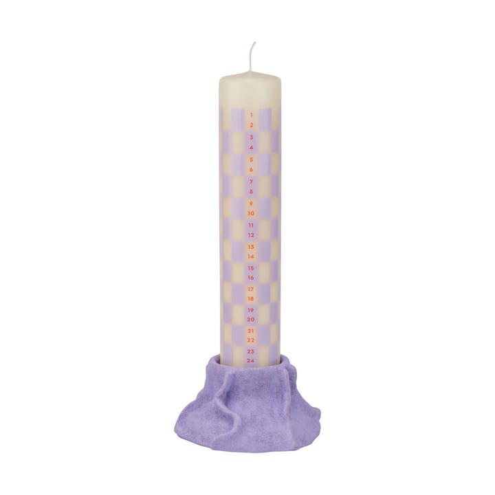 Art Piece lava Kerzenhalter Ø12,5cm - Light lilac - Mette Ditmer