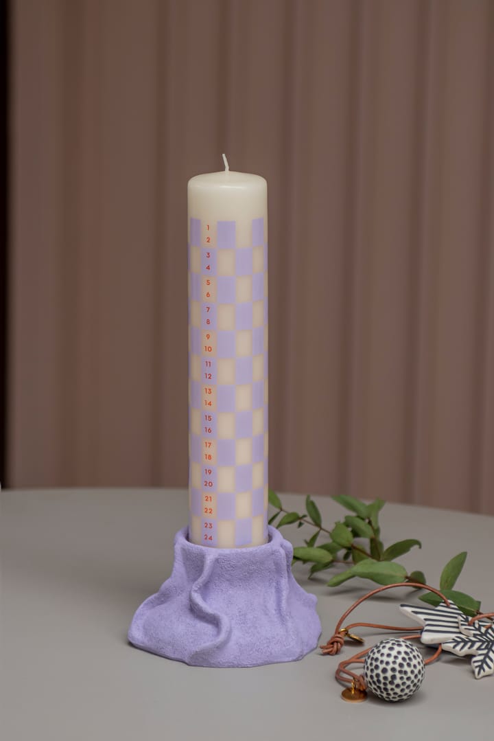 Art Piece lava Kerzenhalter Ø12,5cm - Light lilac - Mette Ditmer