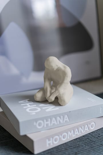 Art piece meditierender Mann 15cm - Sand - Mette Ditmer