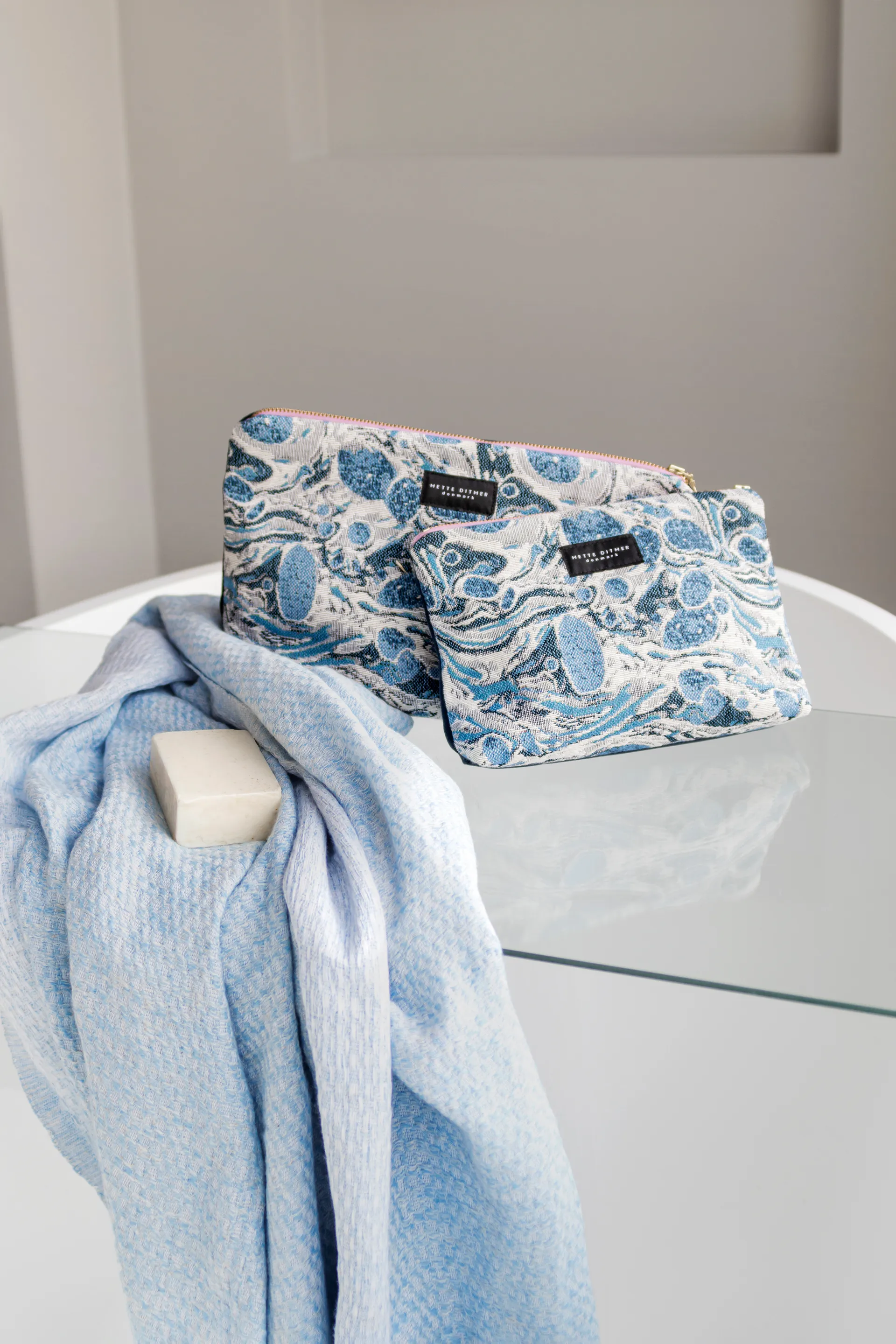 Bodrum Badetuch, Light blue Mette Ditmer