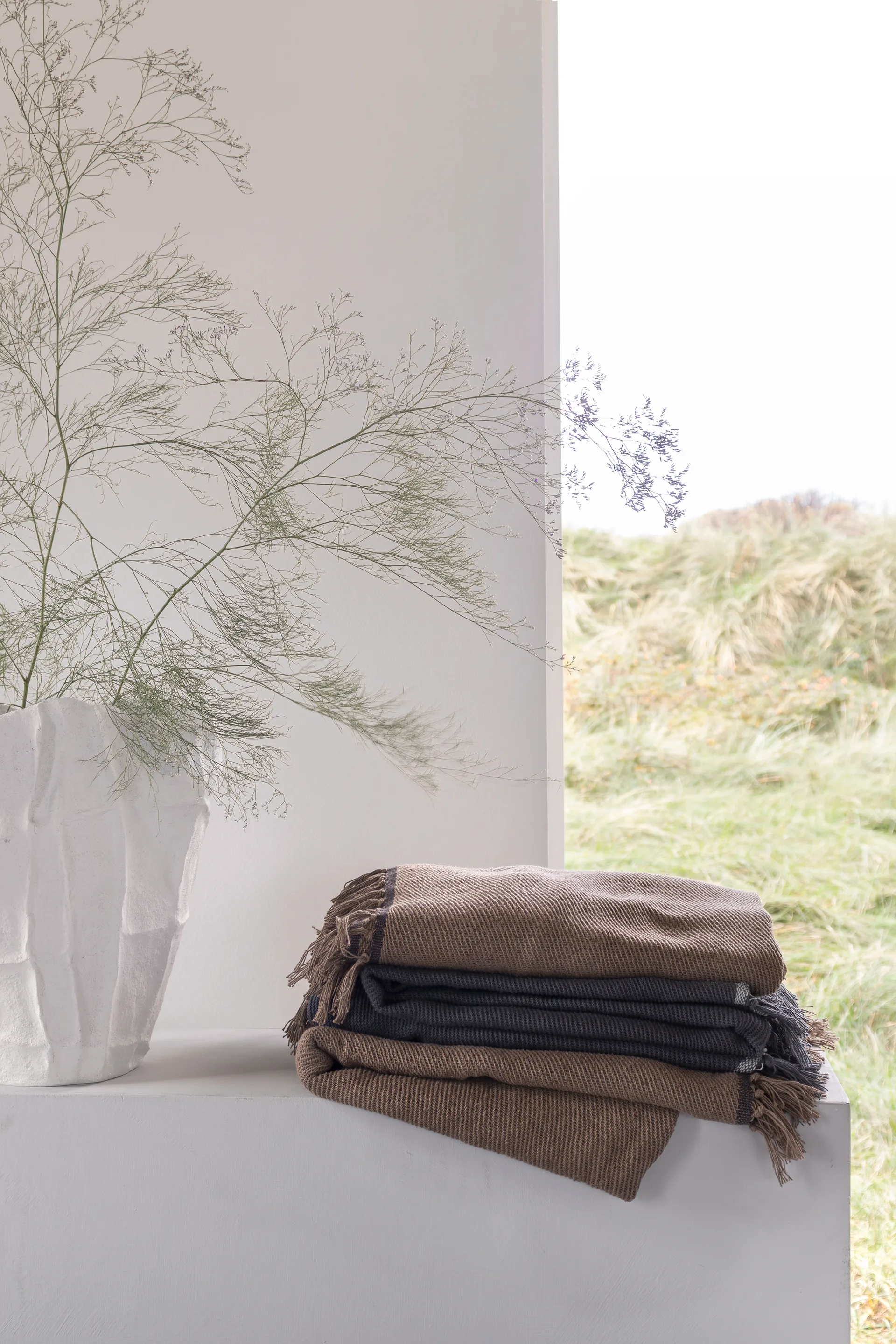 Bohemia Decke 125x180 cm, Taupe Mette Ditmer