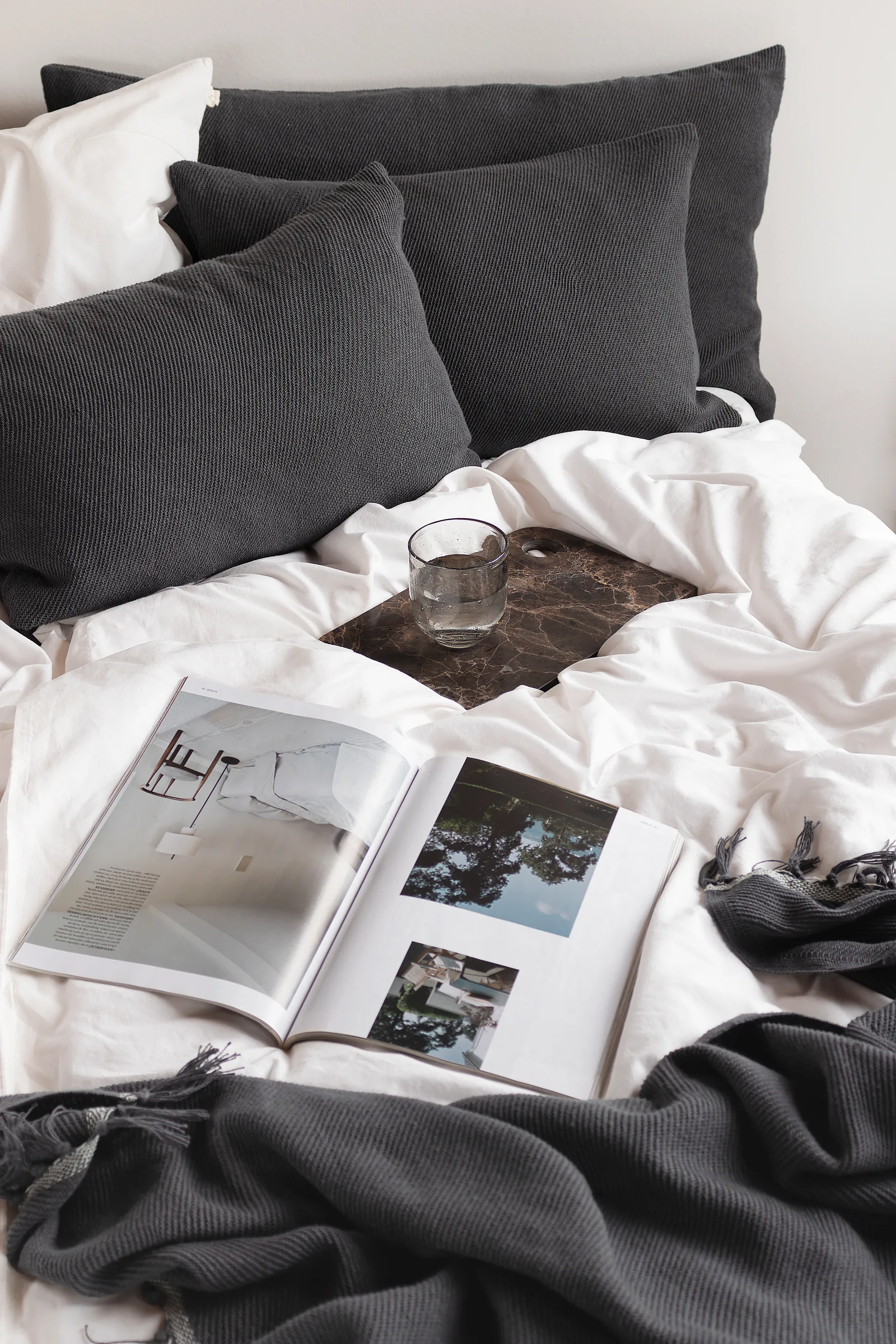 Bohemia Kissenbezug, Anthracite, 40x60 cm Mette Ditmer