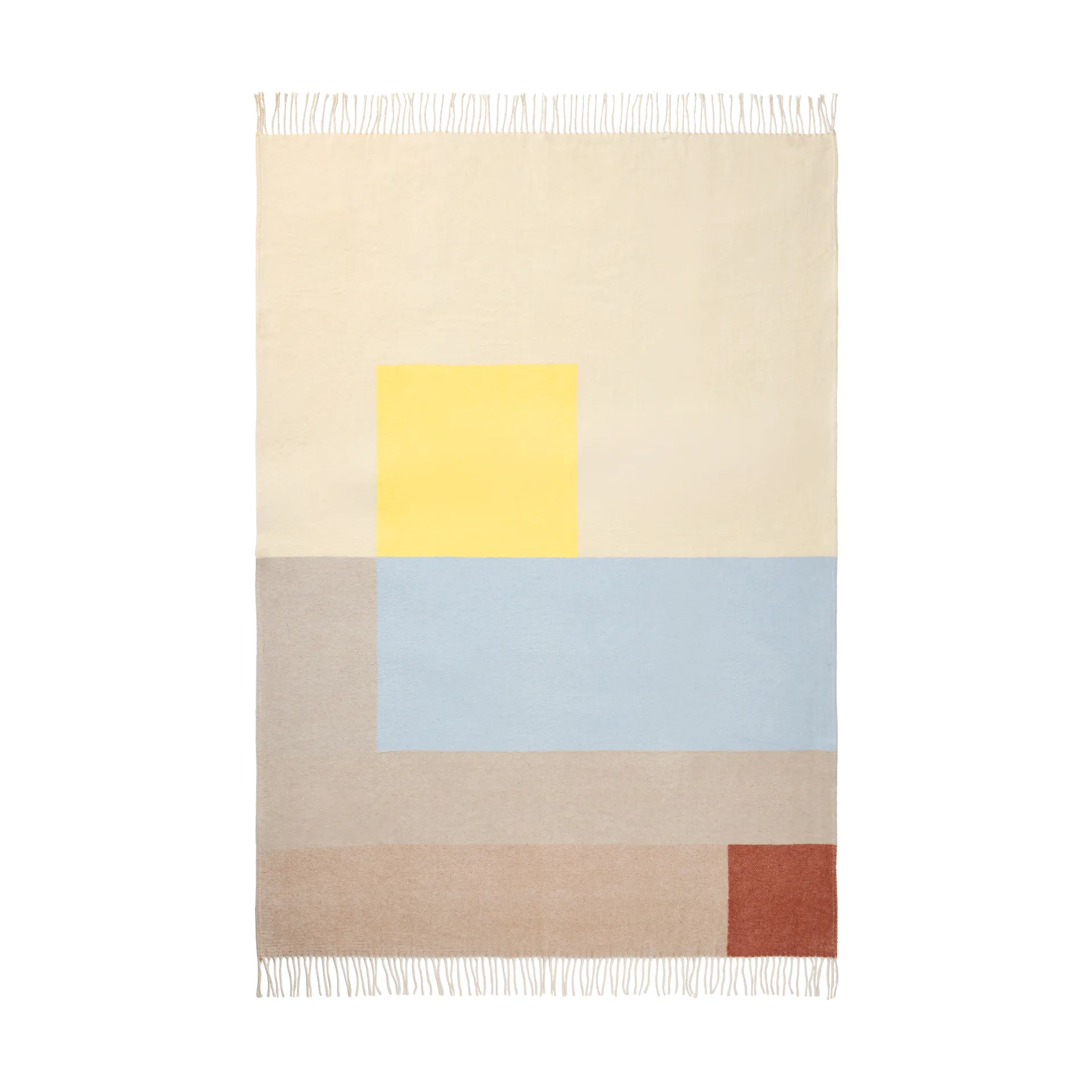 Brick Decke 125x190 cm, Light yellow Mette Ditmer