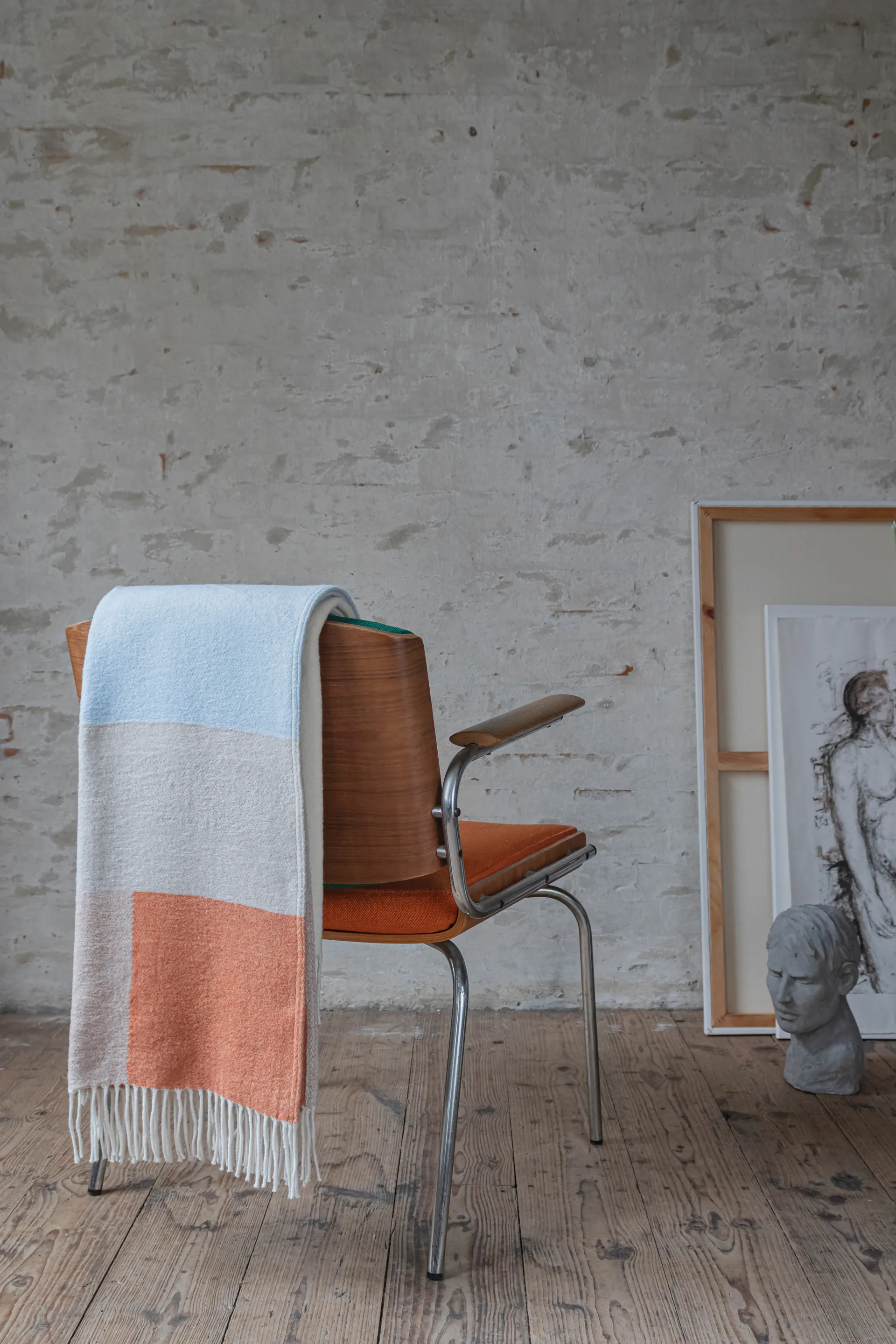 Brick Decke 125x190 cm, Light yellow Mette Ditmer