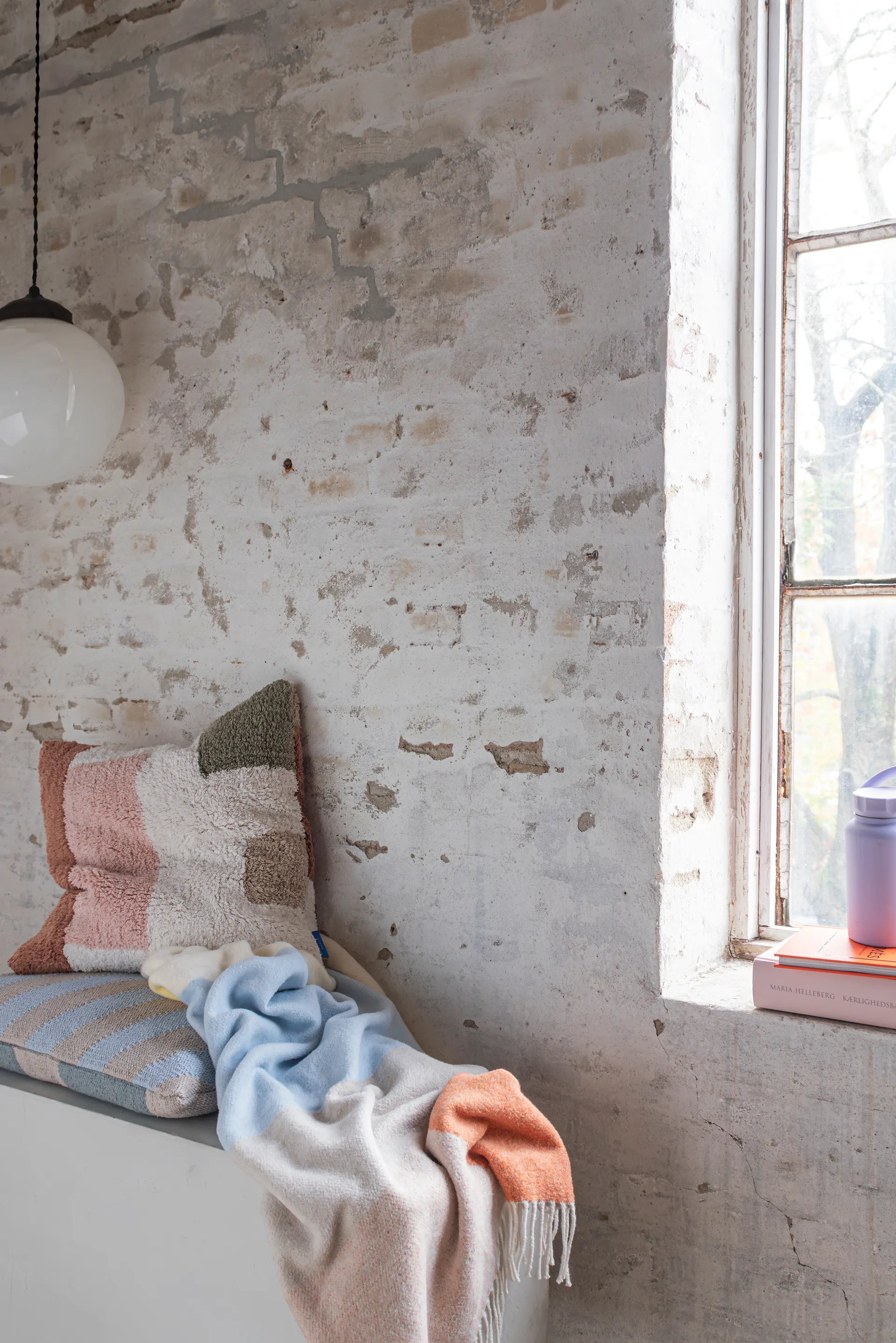 Brick Decke 125x190 cm, Light yellow Mette Ditmer