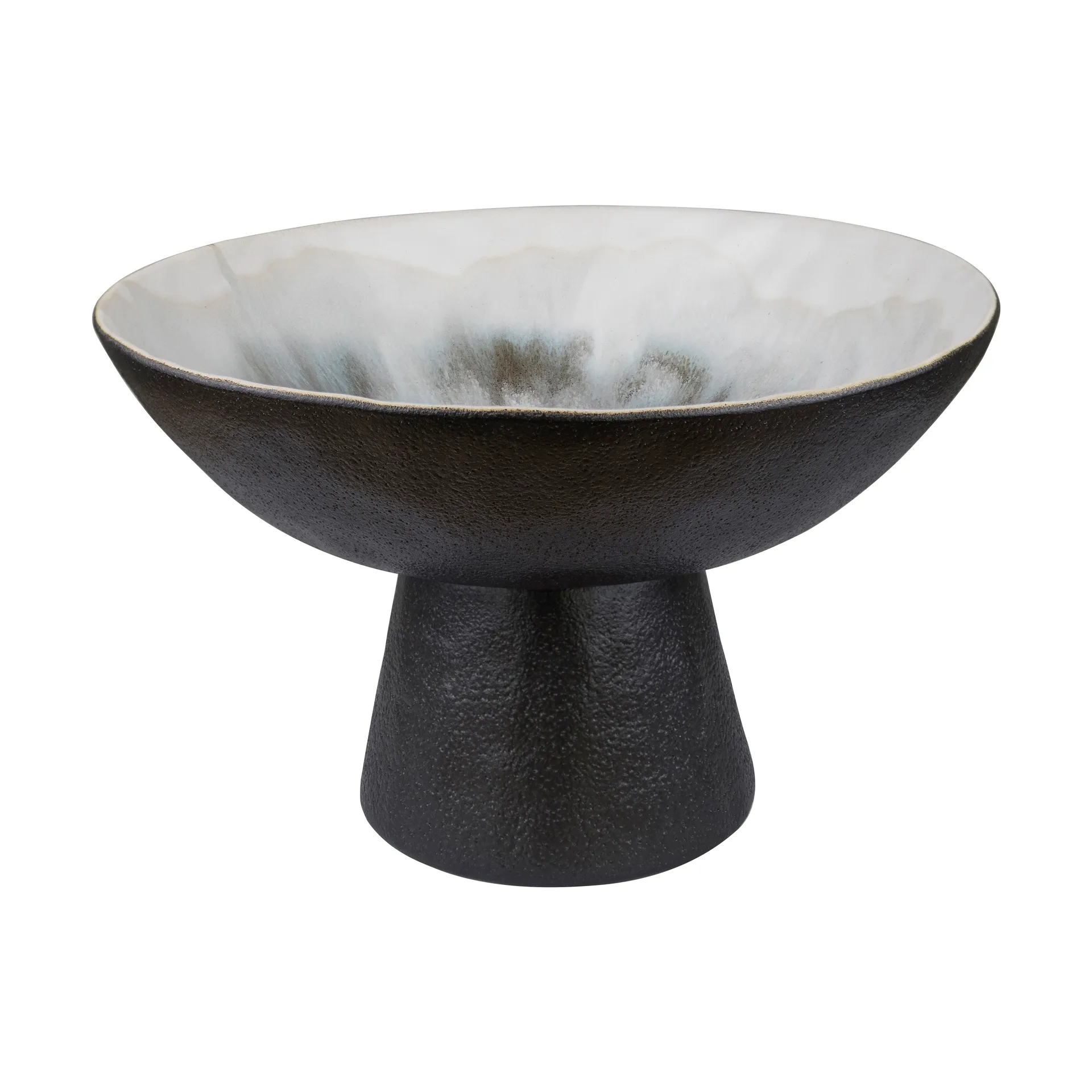 By Hand Schale auf Fuss Ø31,5x20 cm, Off-white Mette Ditmer