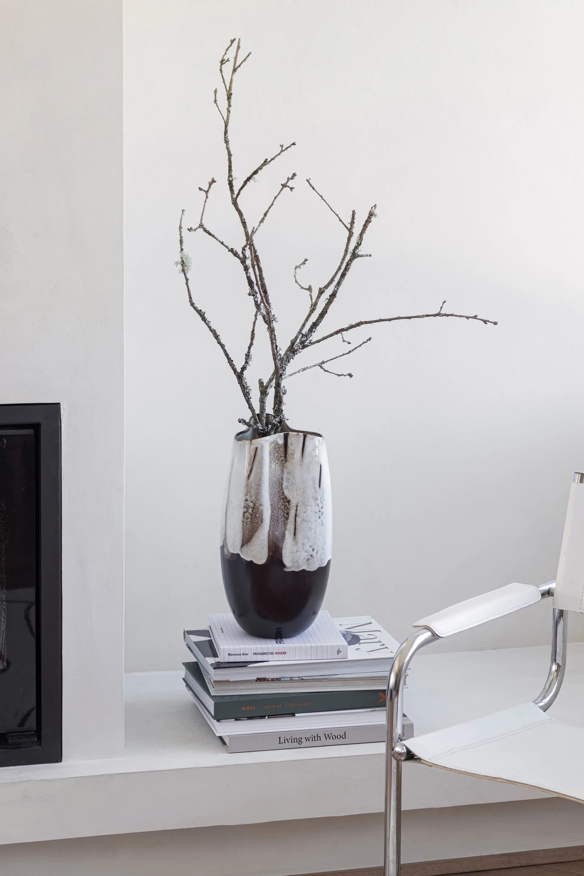 By Hand Vase gross 38,5 cm, Off-white Mette Ditmer