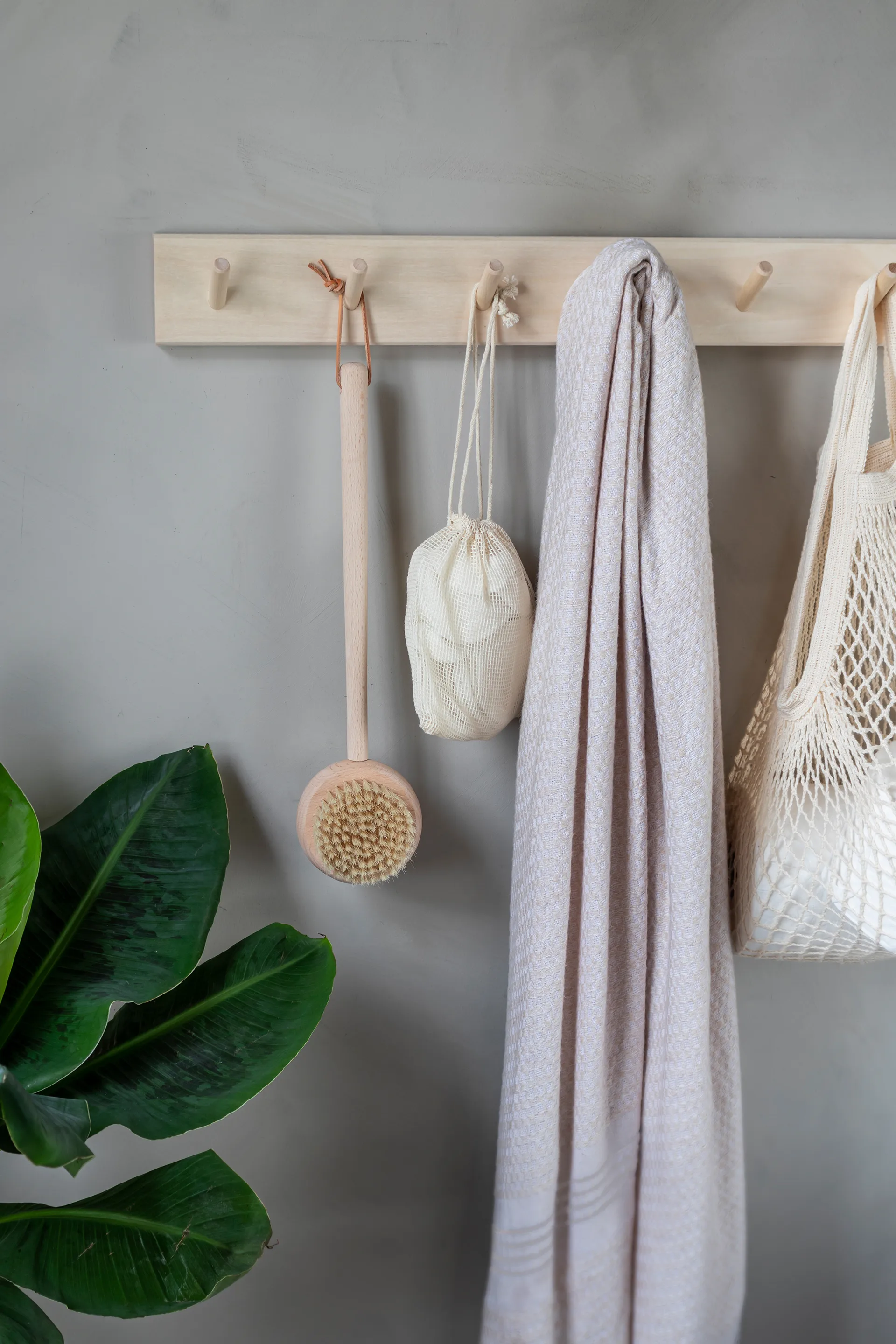 Clean Körperbürste mit Griff, Natural Mette Ditmer
