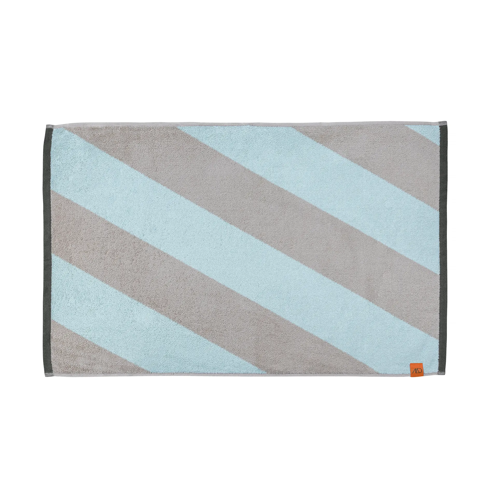 Diagonal Badezimmermatte 50x80 cm, Mint Mette Ditmer