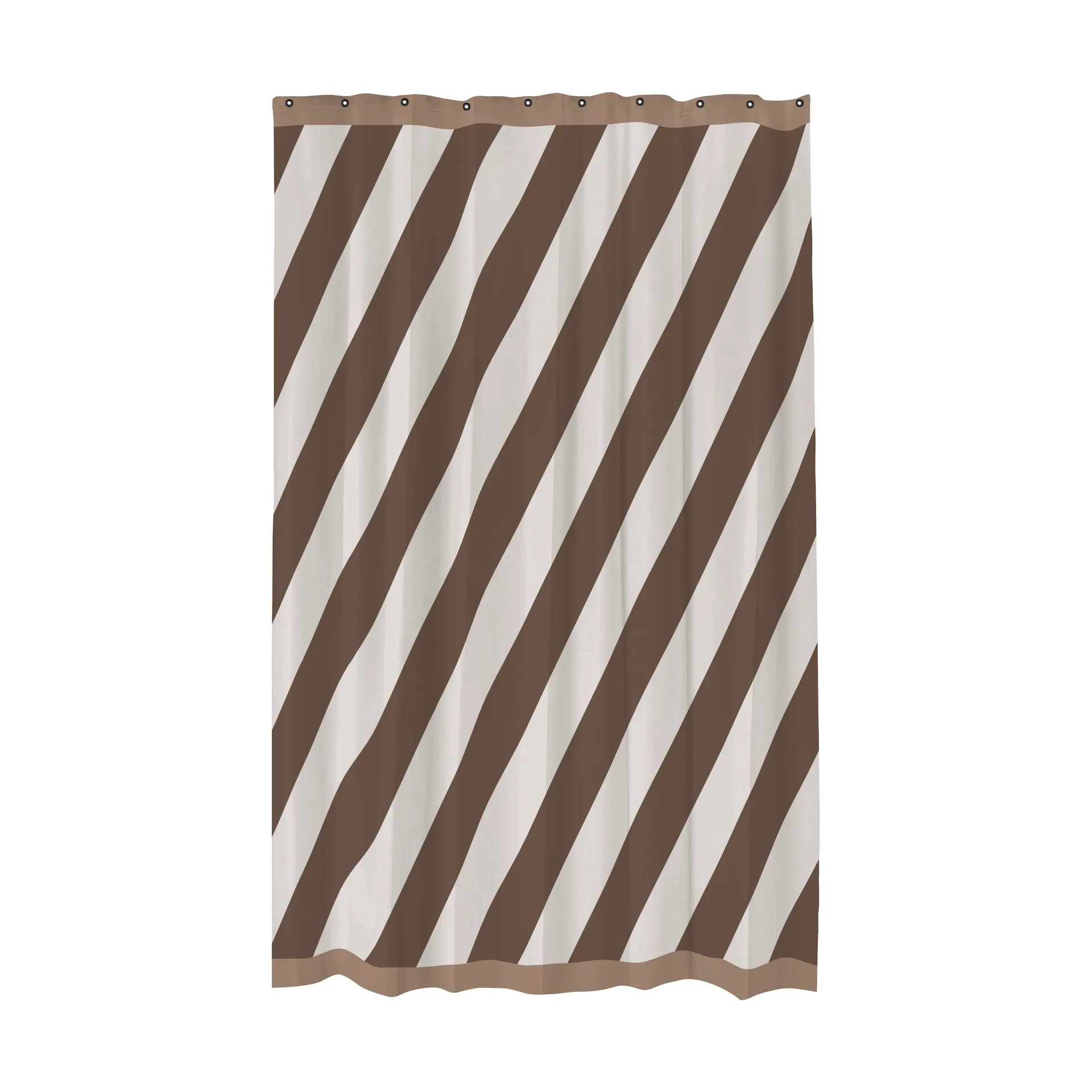Diagonal Duschvorhang 150x200 cm, Chocolate Mette Ditmer