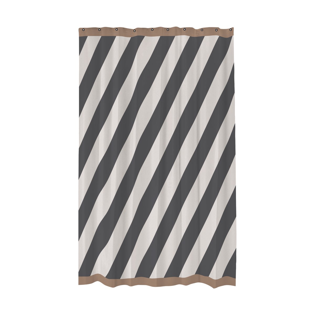 Mette Ditmer Diagonal Duschvorhang 150x200 cm Dark grey