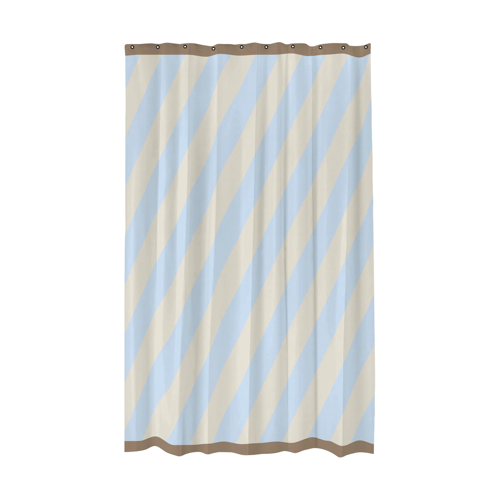 Diagonal Duschvorhang 150x200 cm, Light blue Mette Ditmer