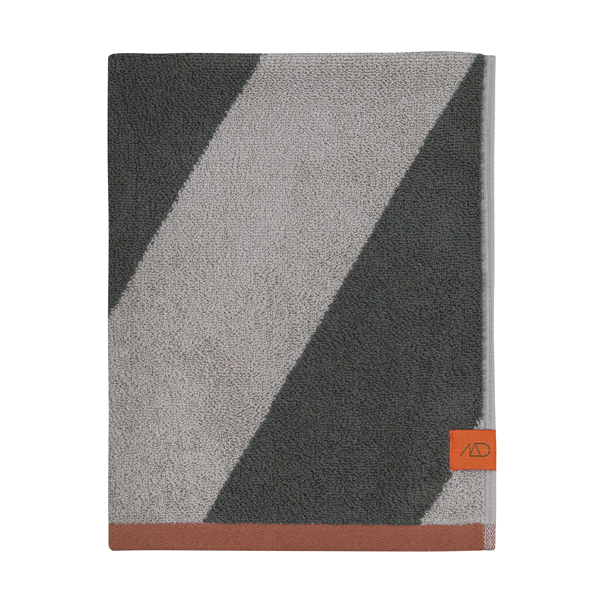 Diagonal Handtuch, Dark olive, 50x90 cm Mette Ditmer