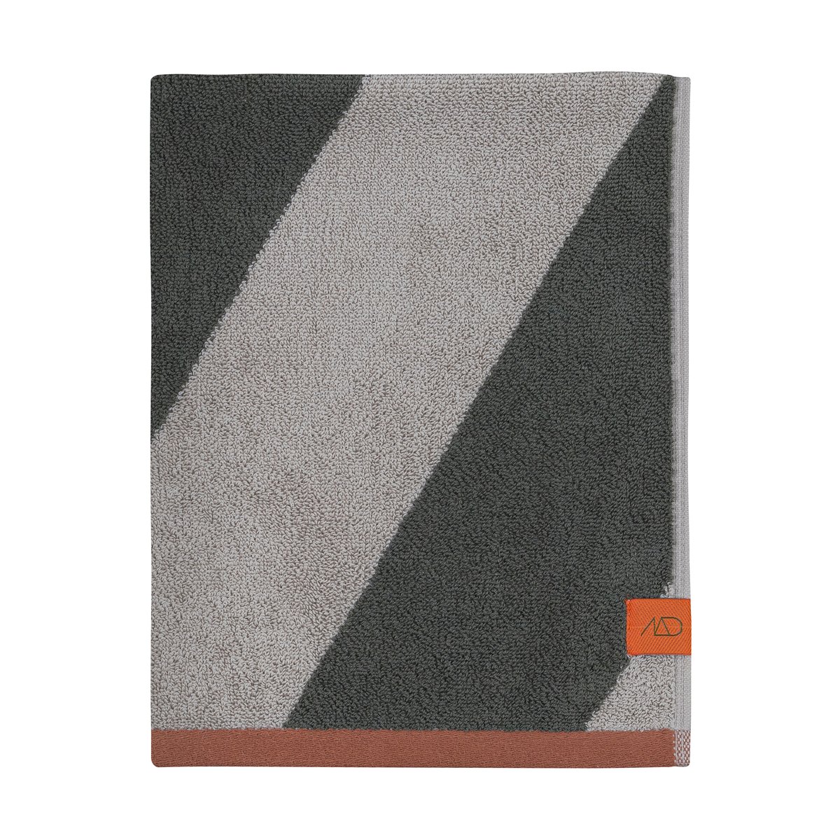 Mette Ditmer Diagonal Handtuch Dark olive, 70x133 cm