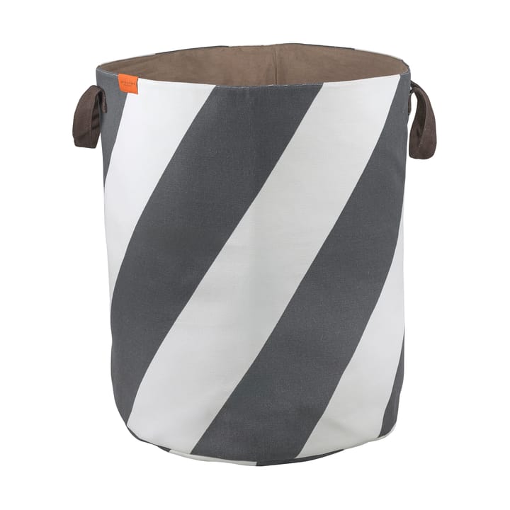 Diagonale Wäschekorb Ø40x50 cm, Dark grey-off-white Mette Ditmer