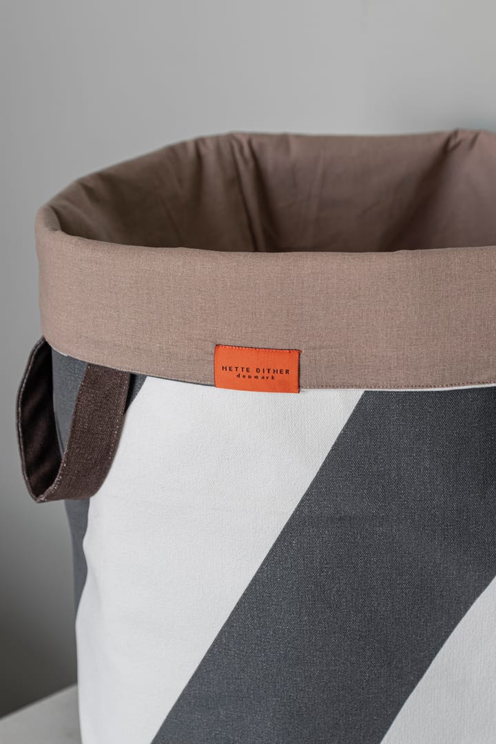 Diagonale Wäschekorb Ø40x50 cm, Dark grey-off-white Mette Ditmer