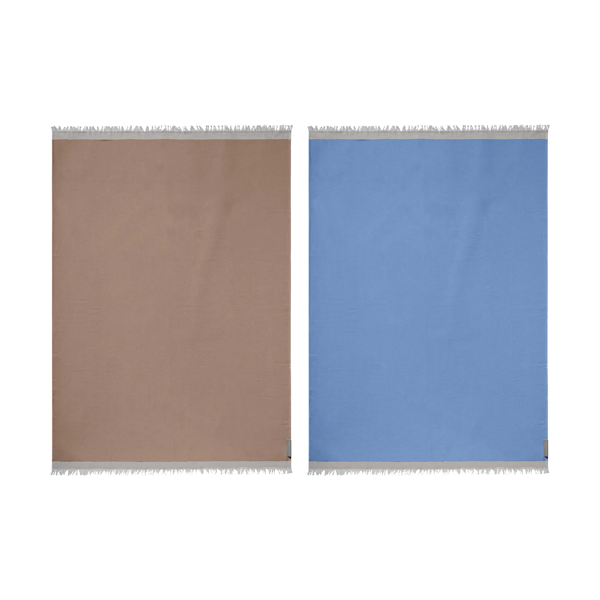 Duet Decke, Beige-Blau, 130x175 cm Mette Ditmer