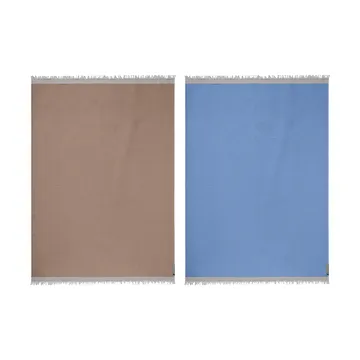 Duet Decke - Beige-Blau, 130x175 cm - Mette Ditmer