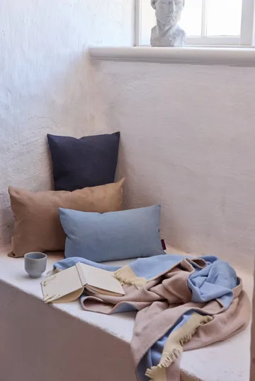 Duet Decke - Beige-Blau, 130x175 cm - Mette Ditmer