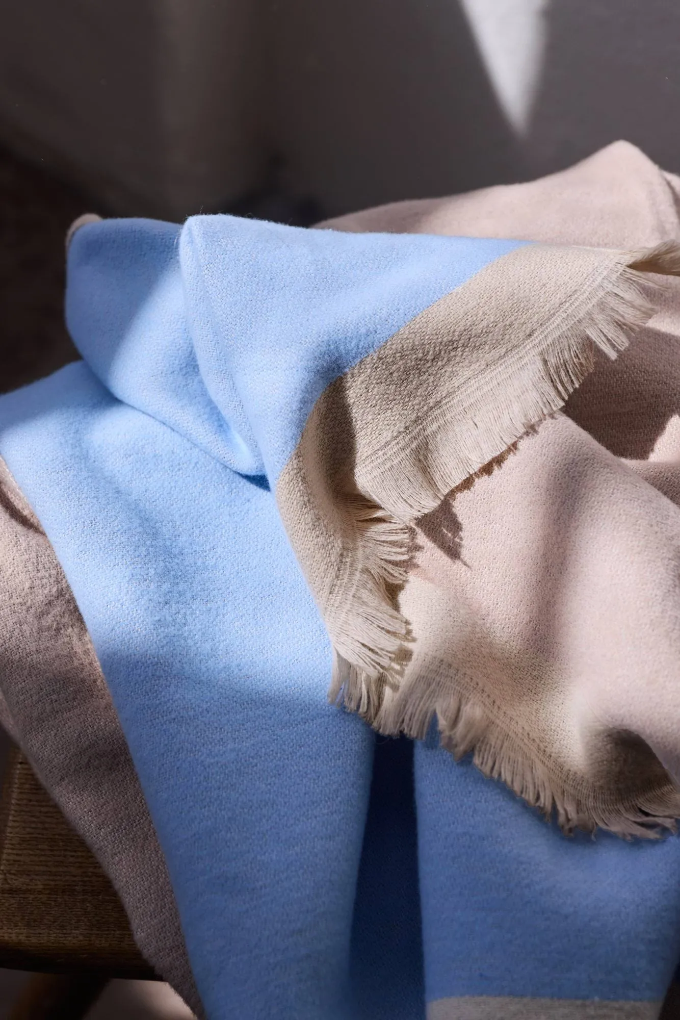 Duet Decke, Beige-Blau, 130x175 cm Mette Ditmer