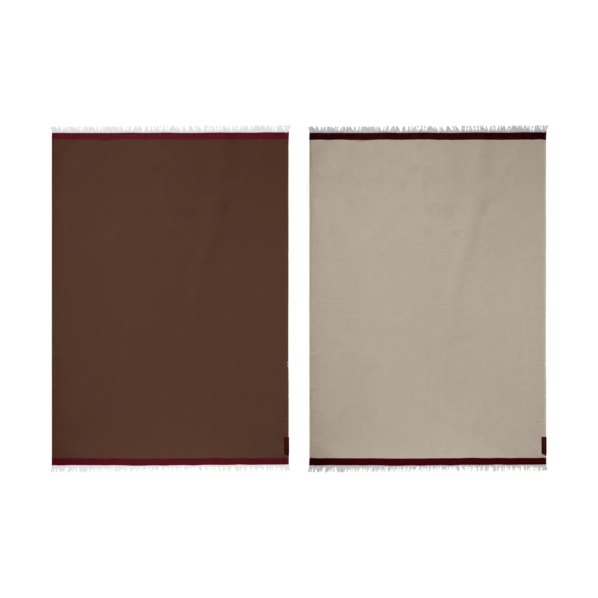 Duet Decke, Brown-Beige (Braun-Beige), 130x175 cm Mette Ditmer