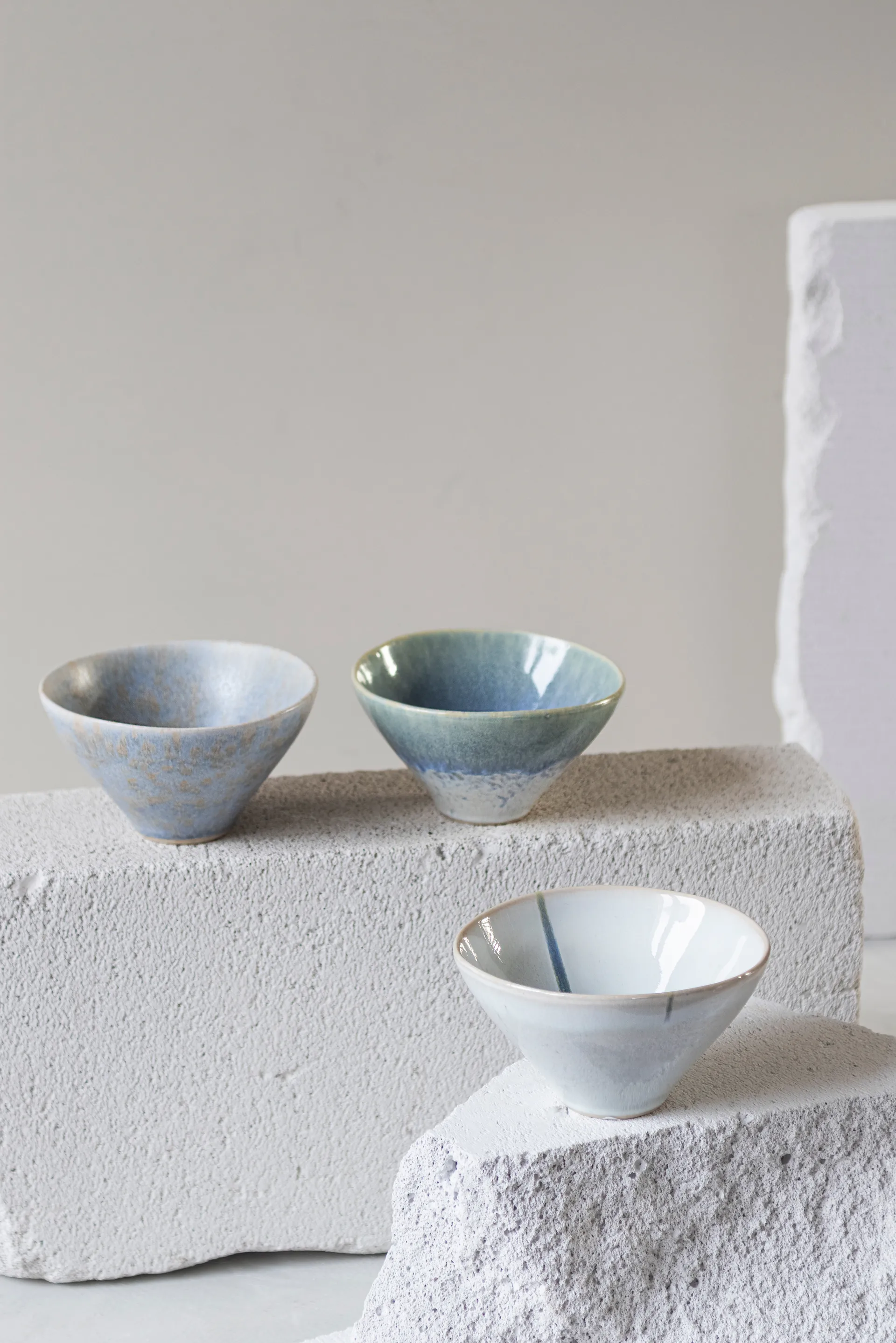 Elements Schale small Ø12 cm 3-teilig, Blue Mette Ditmer