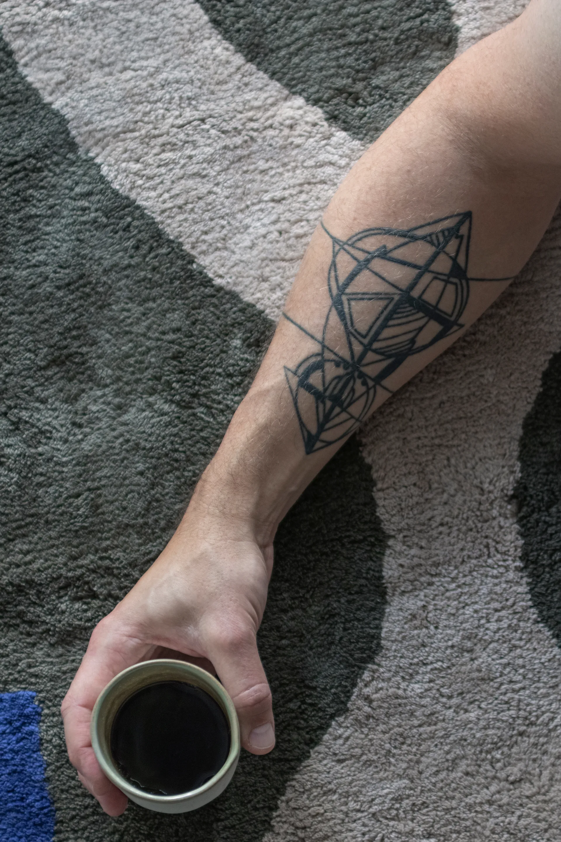 Figura Teppich, Dark olive, 50x80 cm Mette Ditmer