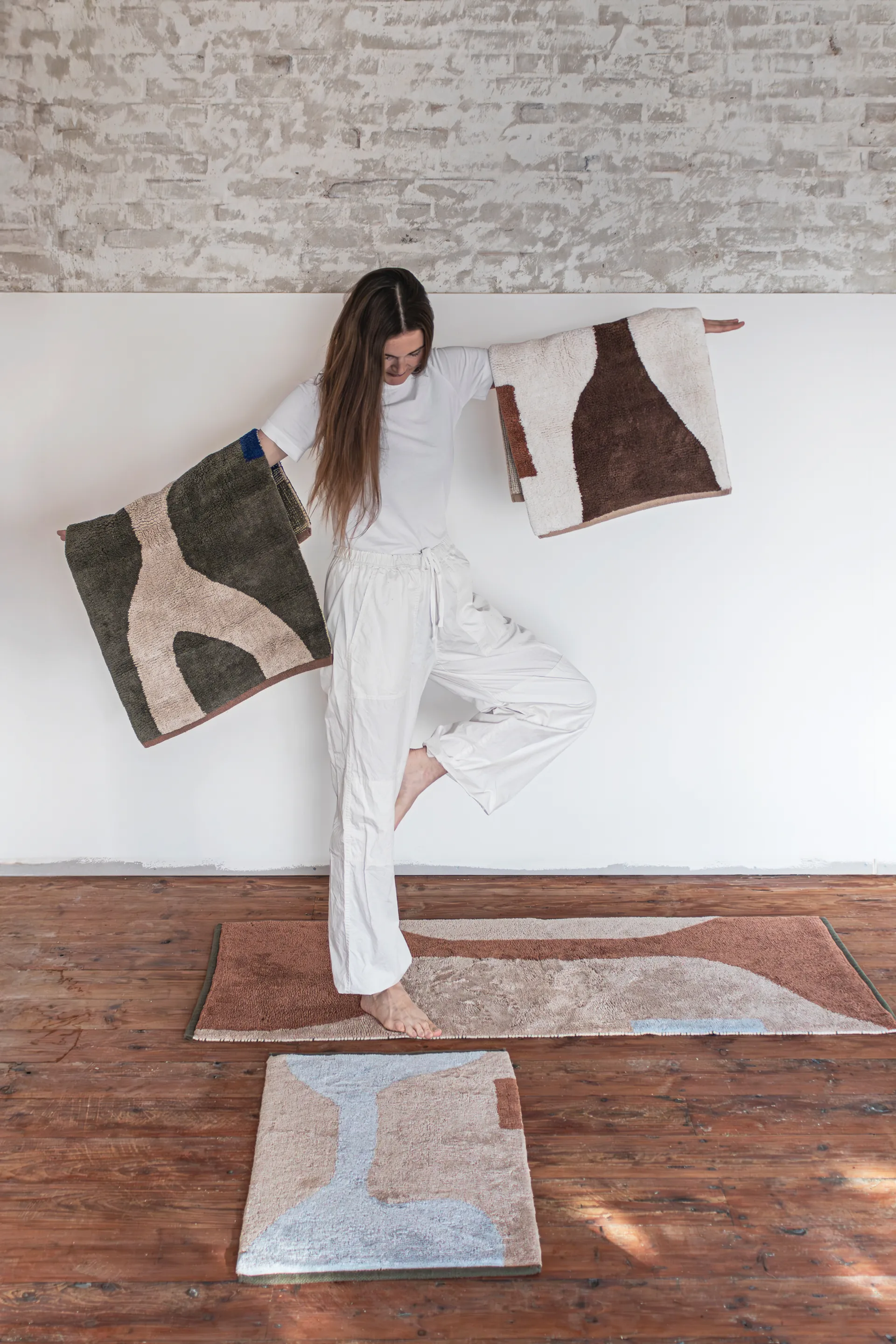 Figura Teppich, Dark olive, 50x80 cm Mette Ditmer