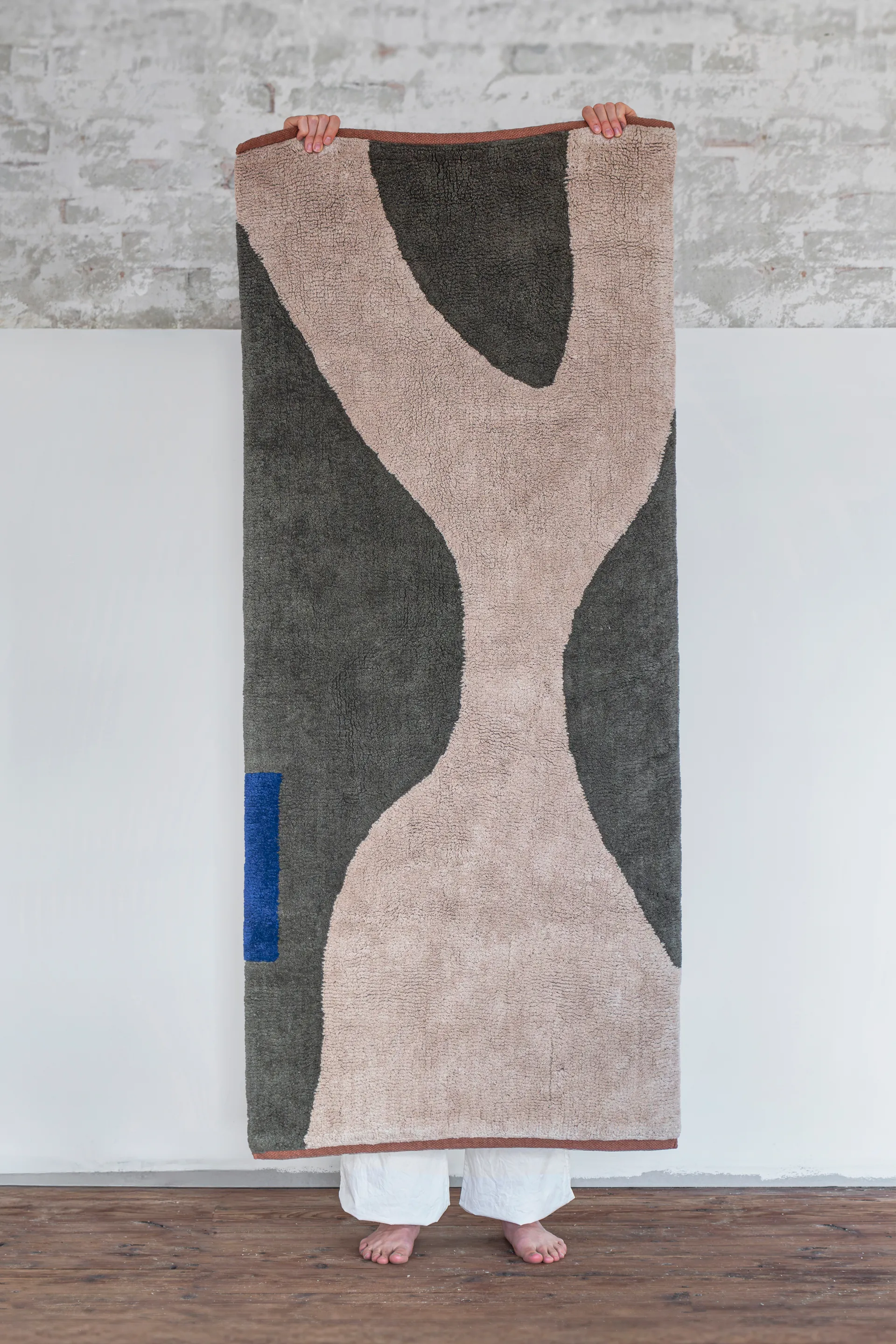 Figura Teppich, Dark olive, 70x150 cm Mette Ditmer