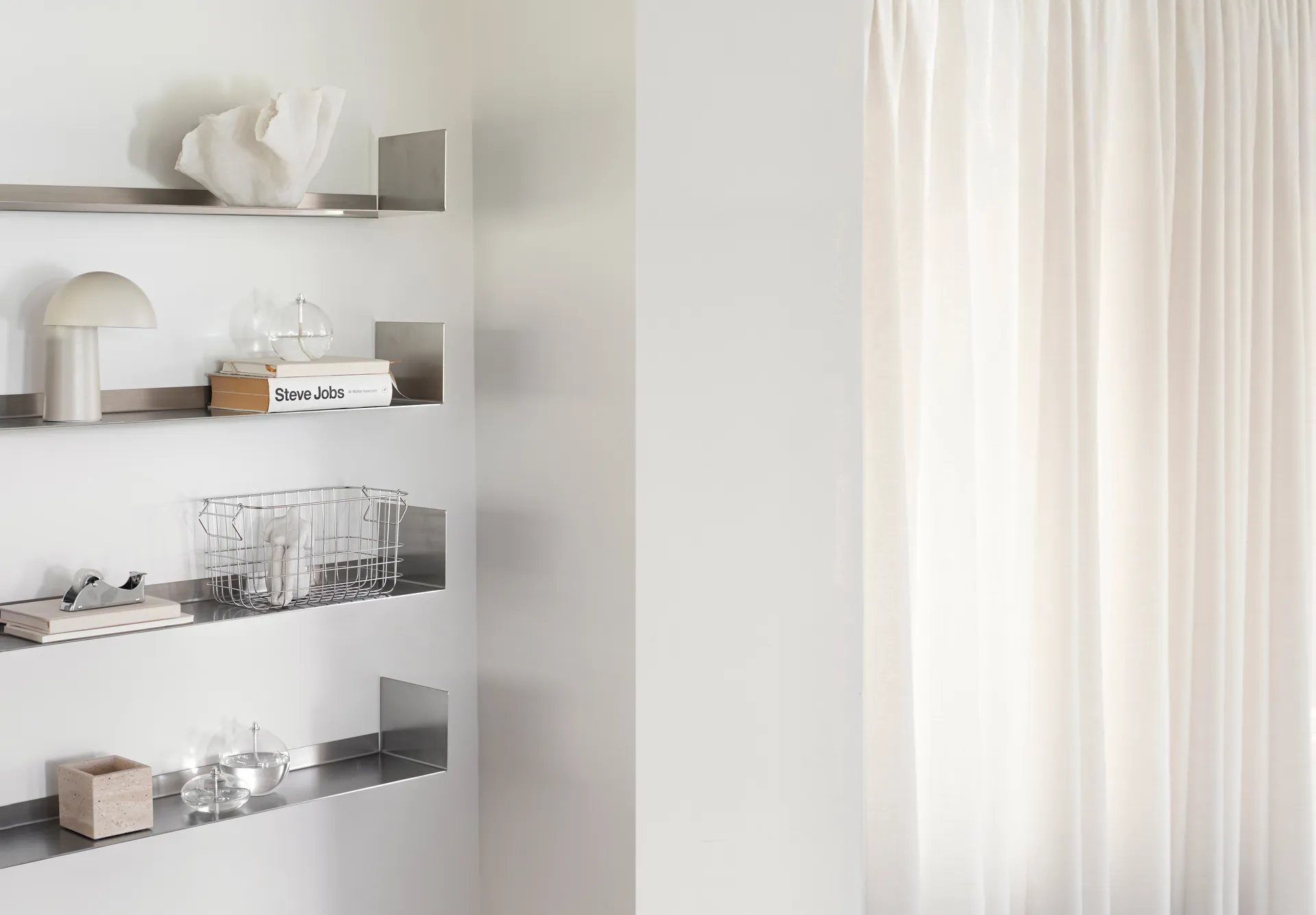 Float Wandregal 80,5 cm, Steel Mette Ditmer