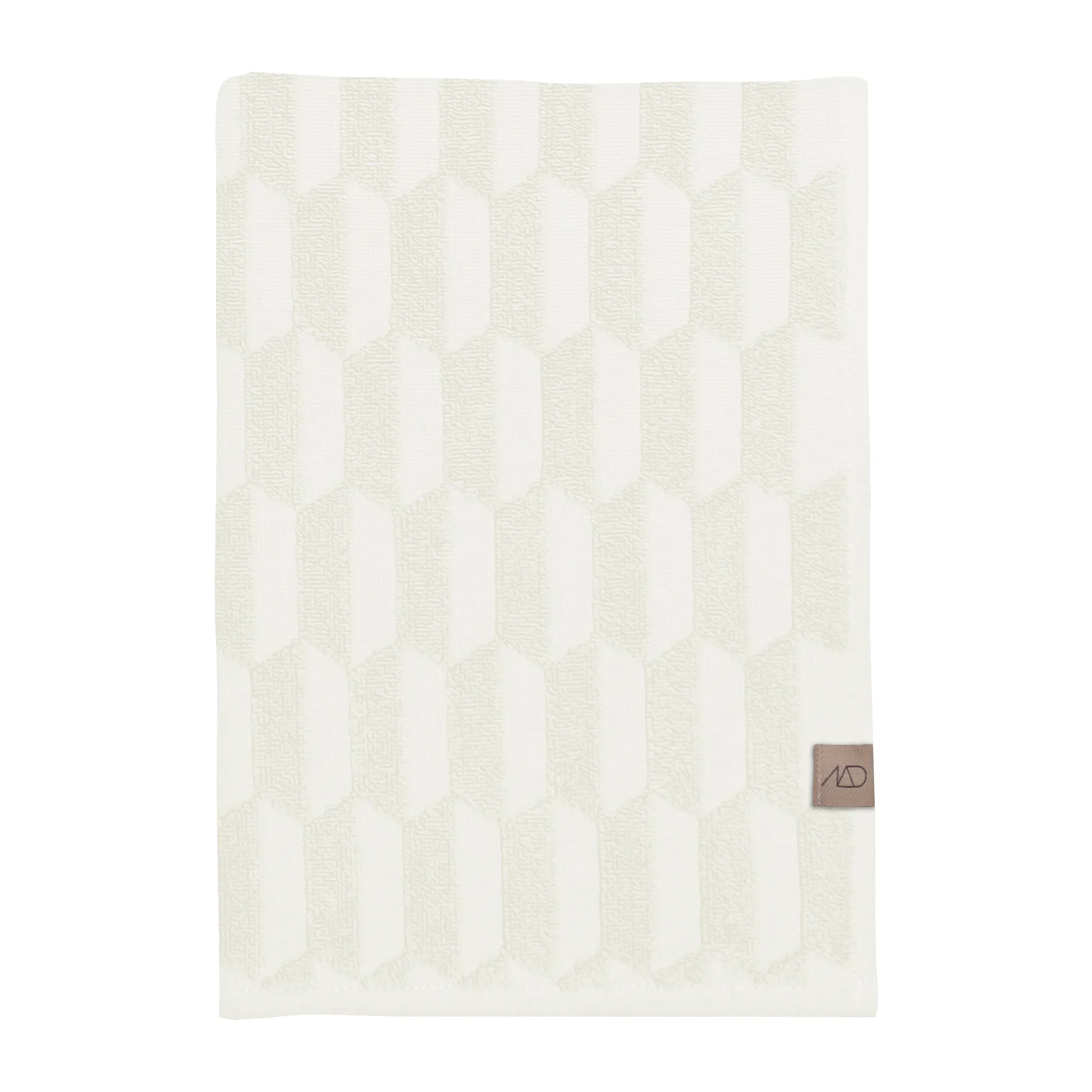Geo Badehandtuch 70 x 133 cm, Off white Mette Ditmer