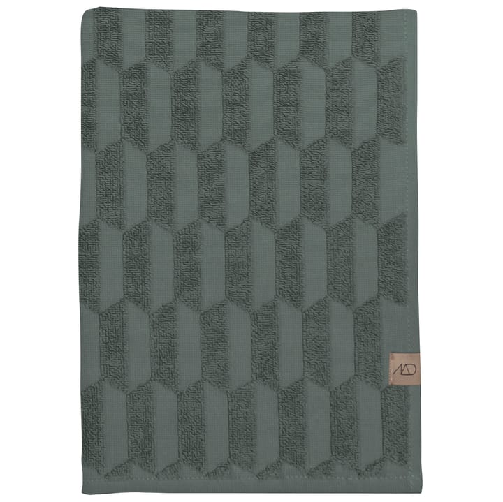 Geo Badehandtuch 70 x 133 cm - Pine green - Mette Ditmer