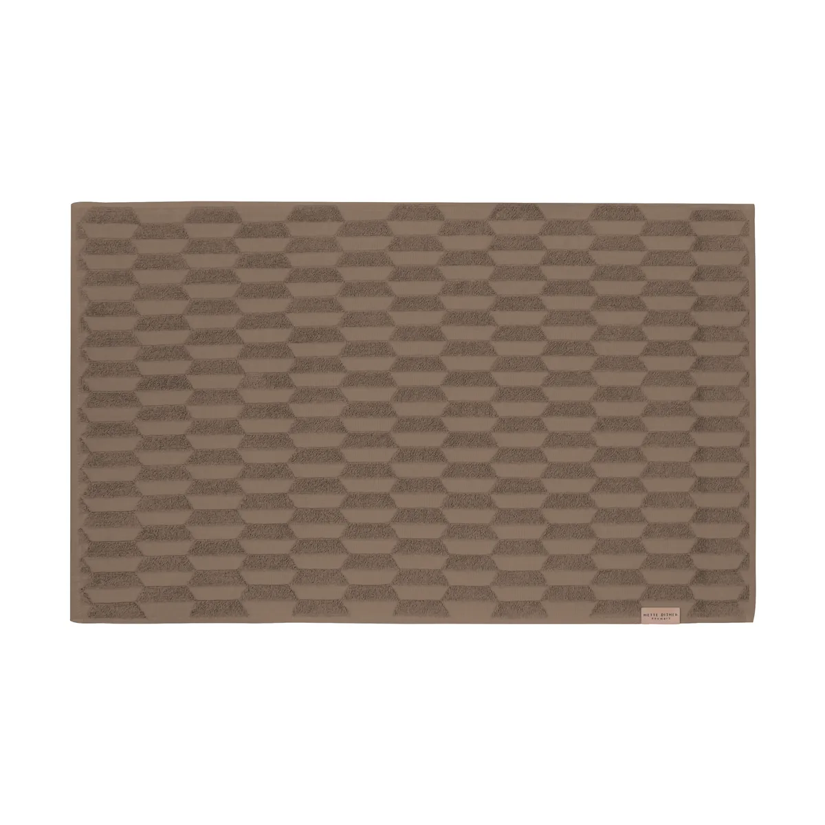 Mette Ditmer Geo Badezimmerteppich 50 x 80 cm Nougat