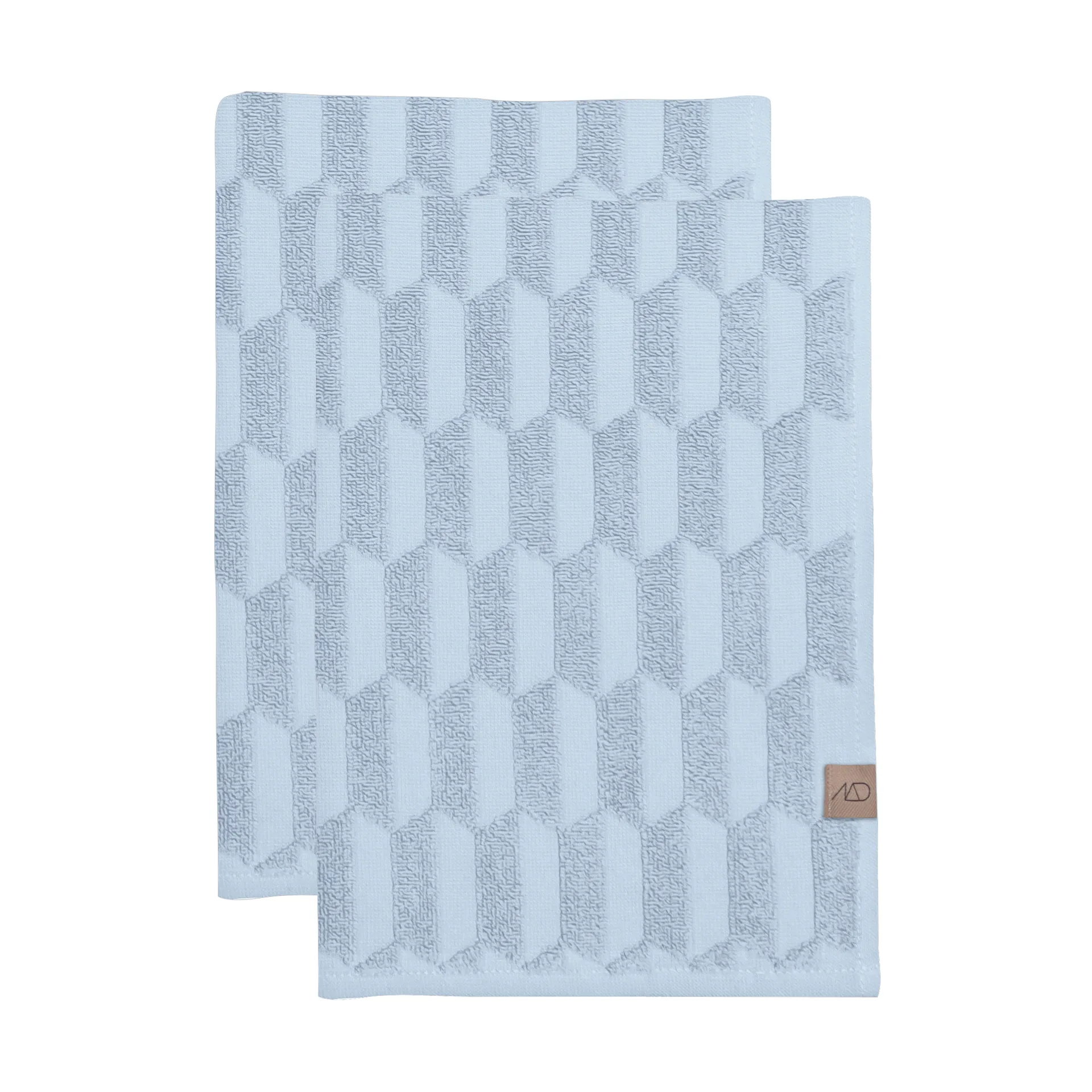 Geo Gästehandtuch 2er Pack, Light Blue Mette Ditmer