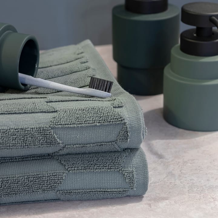 Geo Gästehandtuch 2er Pack, Pine green Mette Ditmer