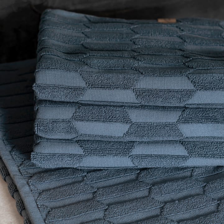Geo Gästehandtuch 2er Pack, Slate blue Mette Ditmer