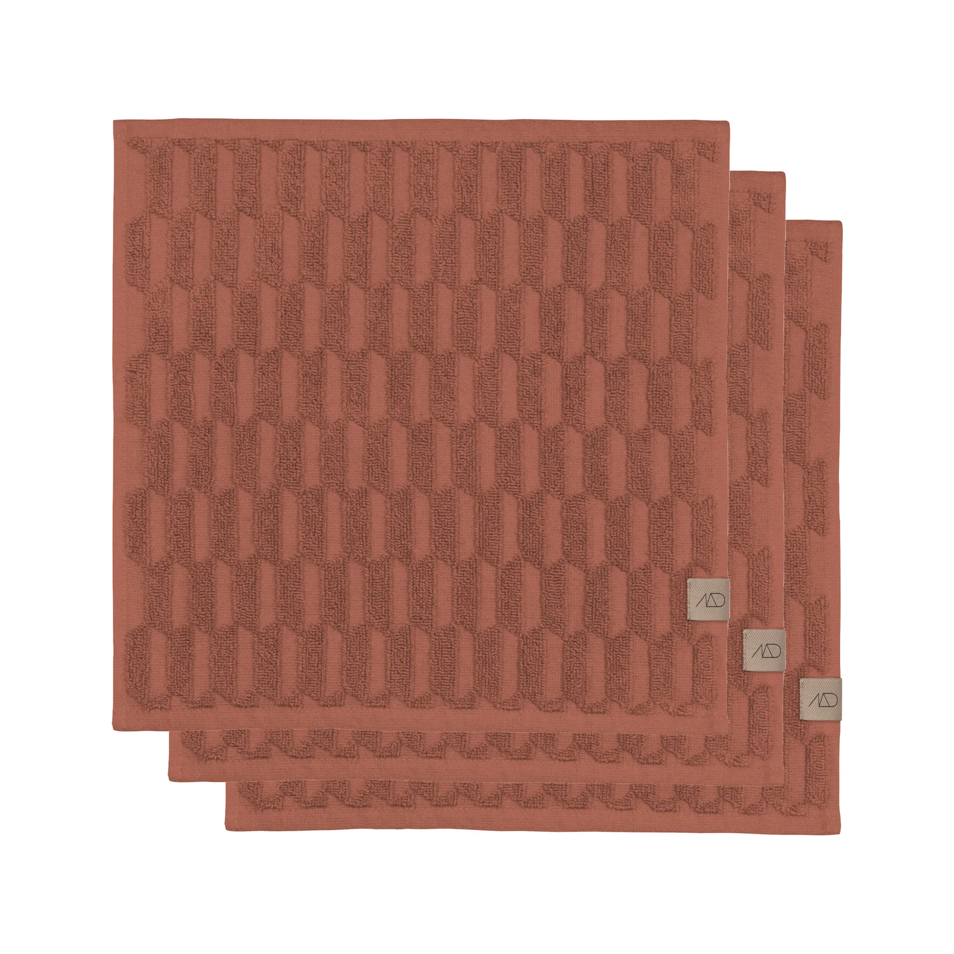 Geo Handtuch 30 x 30 cm 3er-Pack, Blush Mette Ditmer